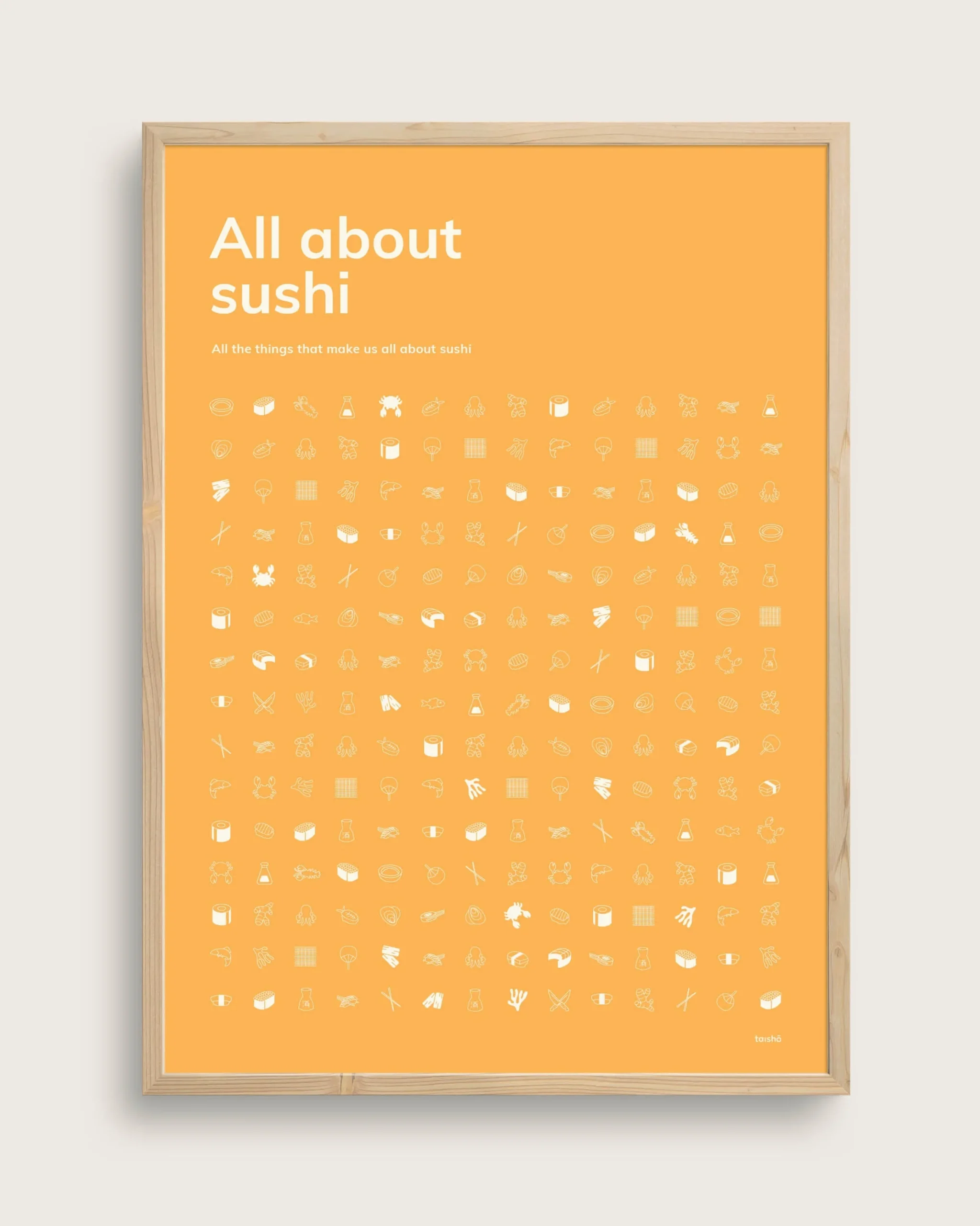 Bestsellere|Taishō - Designplakater^SERAMIKKU All About Sushi