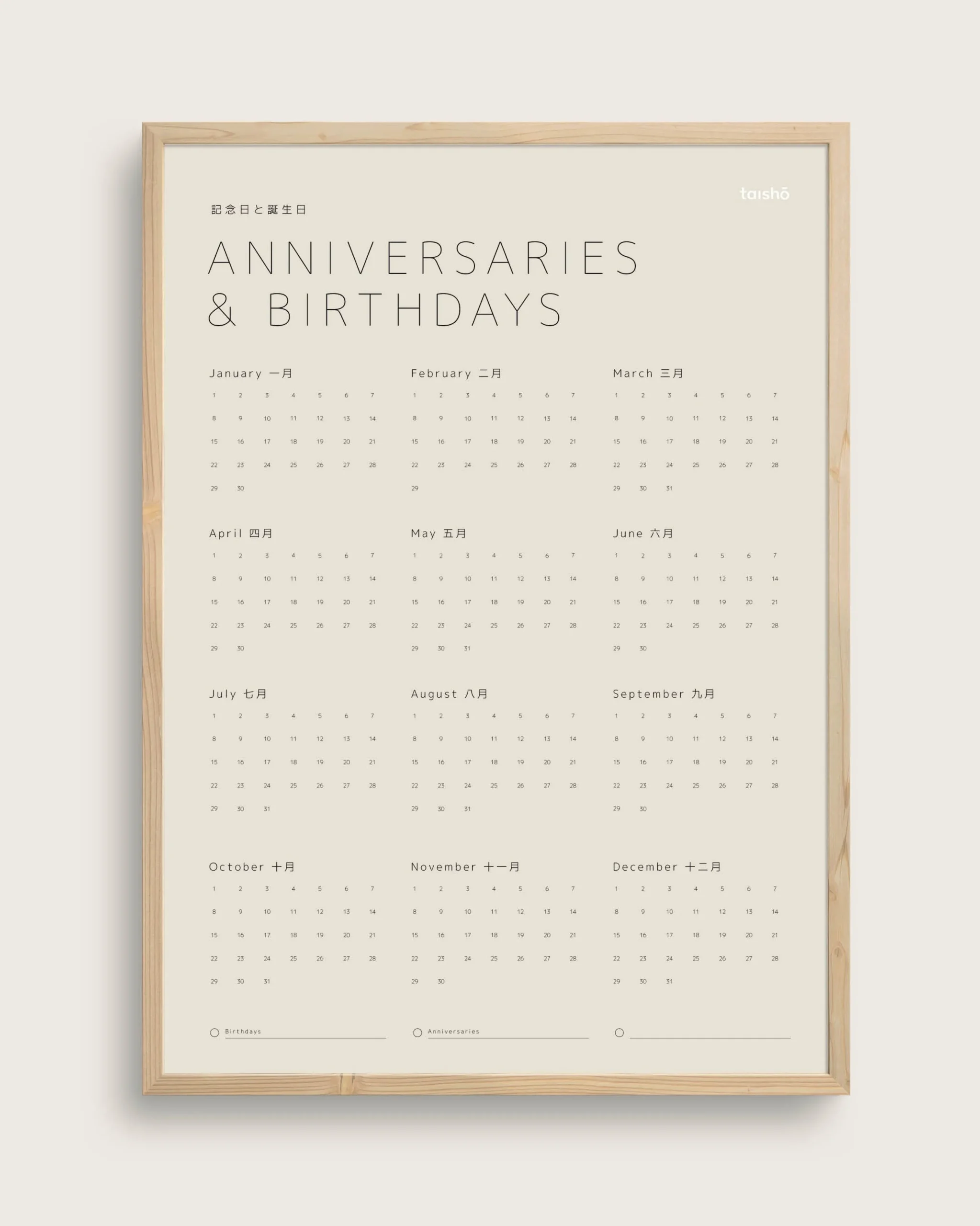 Bestsellere|Taishō - Designplakater^SERAMIKKU Anniversaries & Birthdays