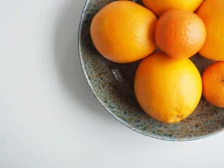 Serveringsfade- Og Skåle|Tallerkener (kage, Frokost, Middag)^SERAMIKKU Brun dyb tallerken med blå glasur