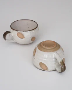 Indflyttergave|Krus Og Kopper (kaffe Og Te)^SERAMIKKU Cappuccino-krus med brune pletter