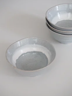 Store Skåle (ramen, Servering, Portion)^SERAMIKKU Grå asymmetrisk ramenskål