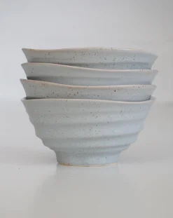 Store Skåle (ramen, Servering, Portion)^SERAMIKKU Grå asymmetrisk ramenskål