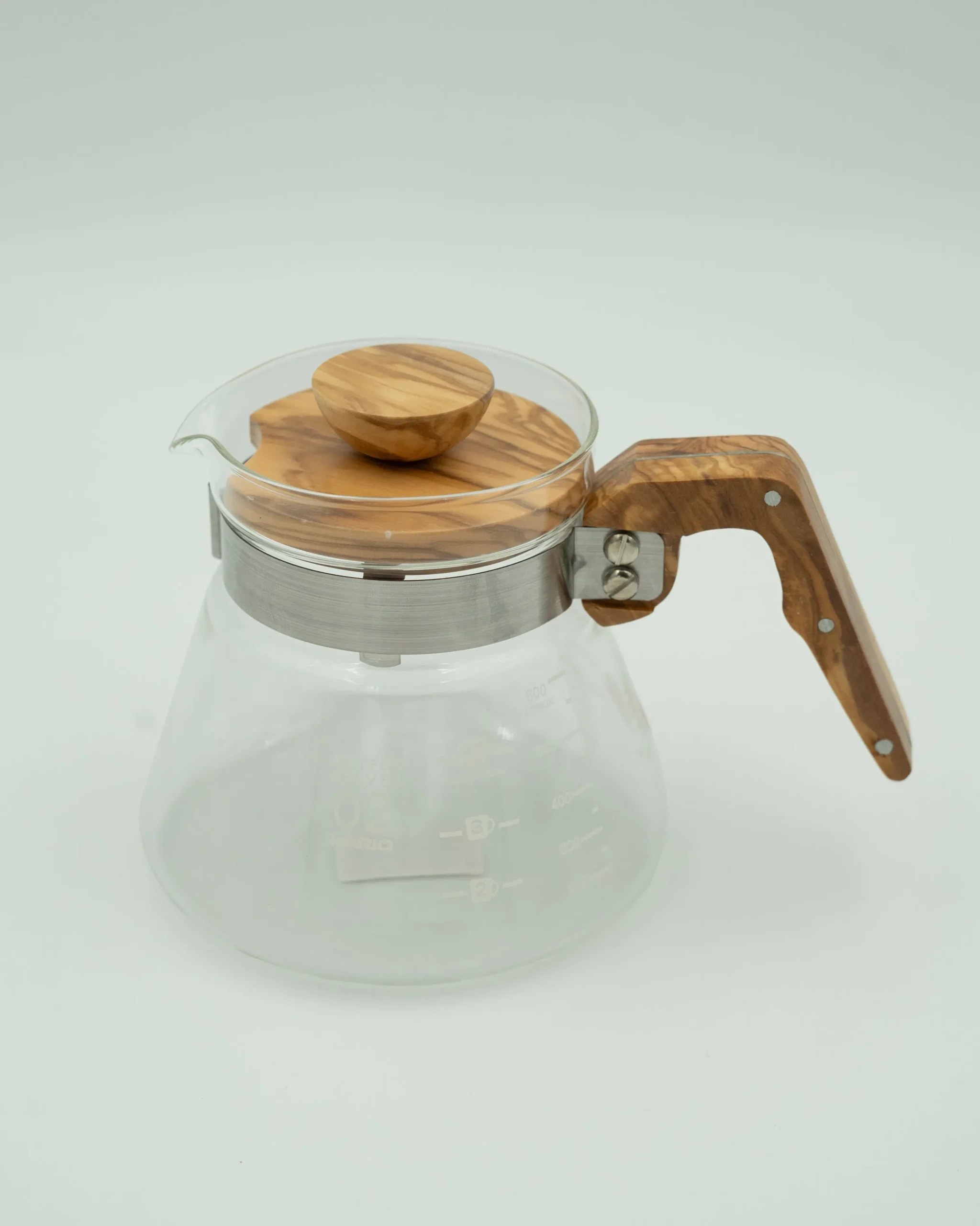 V60 Kander^SERAMIKKU Hario V60 glaskande (oliventræ)