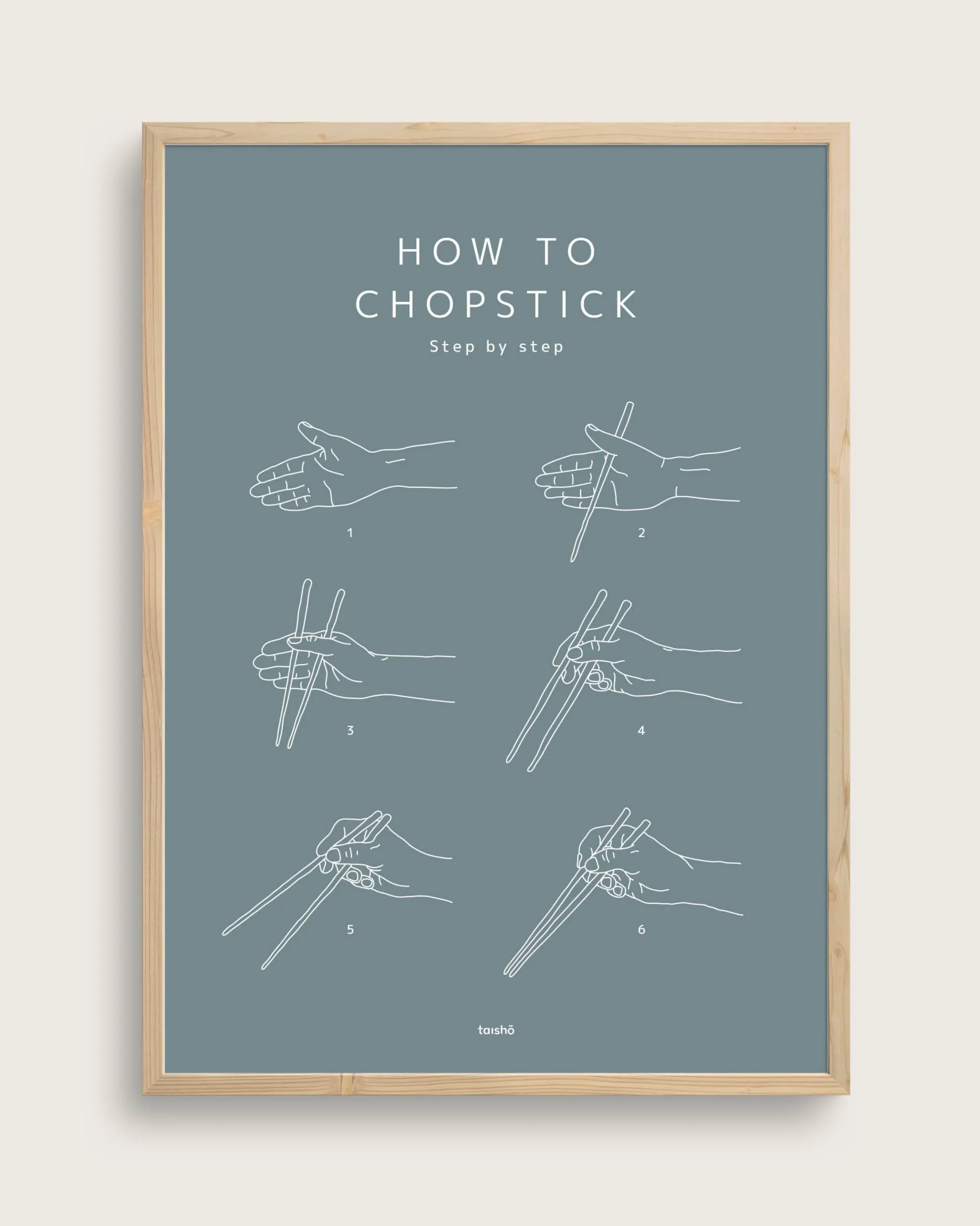 Bestsellere|Taishō - Designplakater^SERAMIKKU How to Chopstick