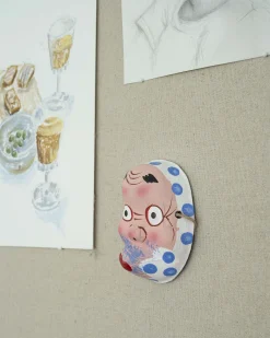 Pyntegenstande^SERAMIKKU Japansk maske (hyottoko)