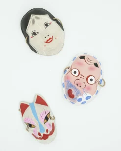Pyntegenstande^SERAMIKKU Japansk maske (otafuku)