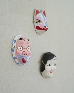 Pyntegenstande^SERAMIKKU Japansk maske (otafuku)