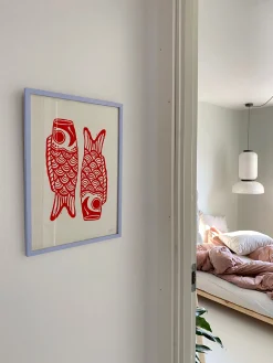 Fars Dags Gave|Linoleumstryk^SERAMIKKU Koinobori (linoleumstryk) (2. sortering)