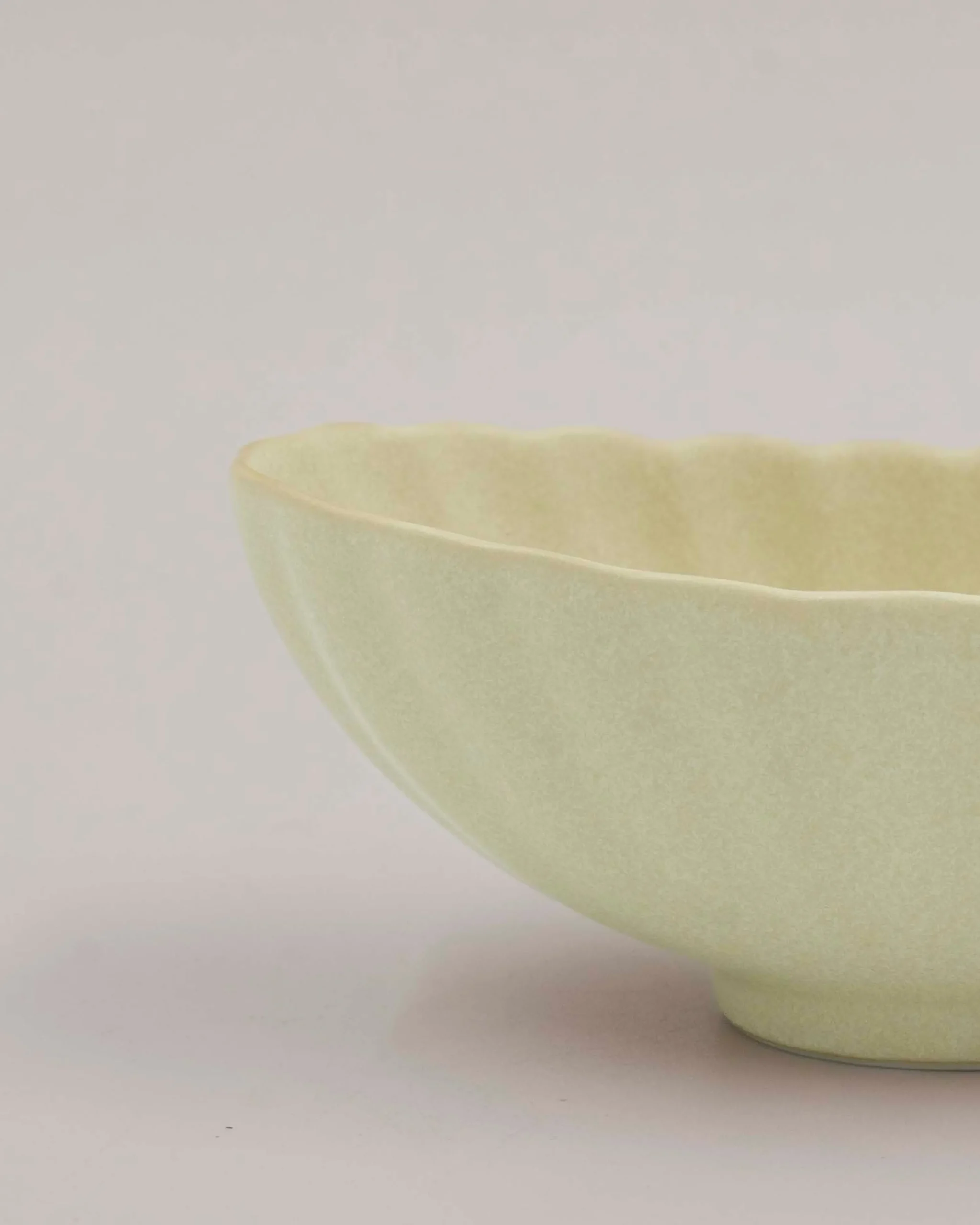 Mellem Skåle (matcha, Ris, Morgenmad)^SERAMIKKU Lille aflang beige skål