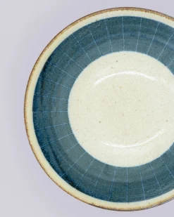 Tallerkener (kage, Frokost, Middag)^SERAMIKKU Lille, dyb tallerken med blåt mønster