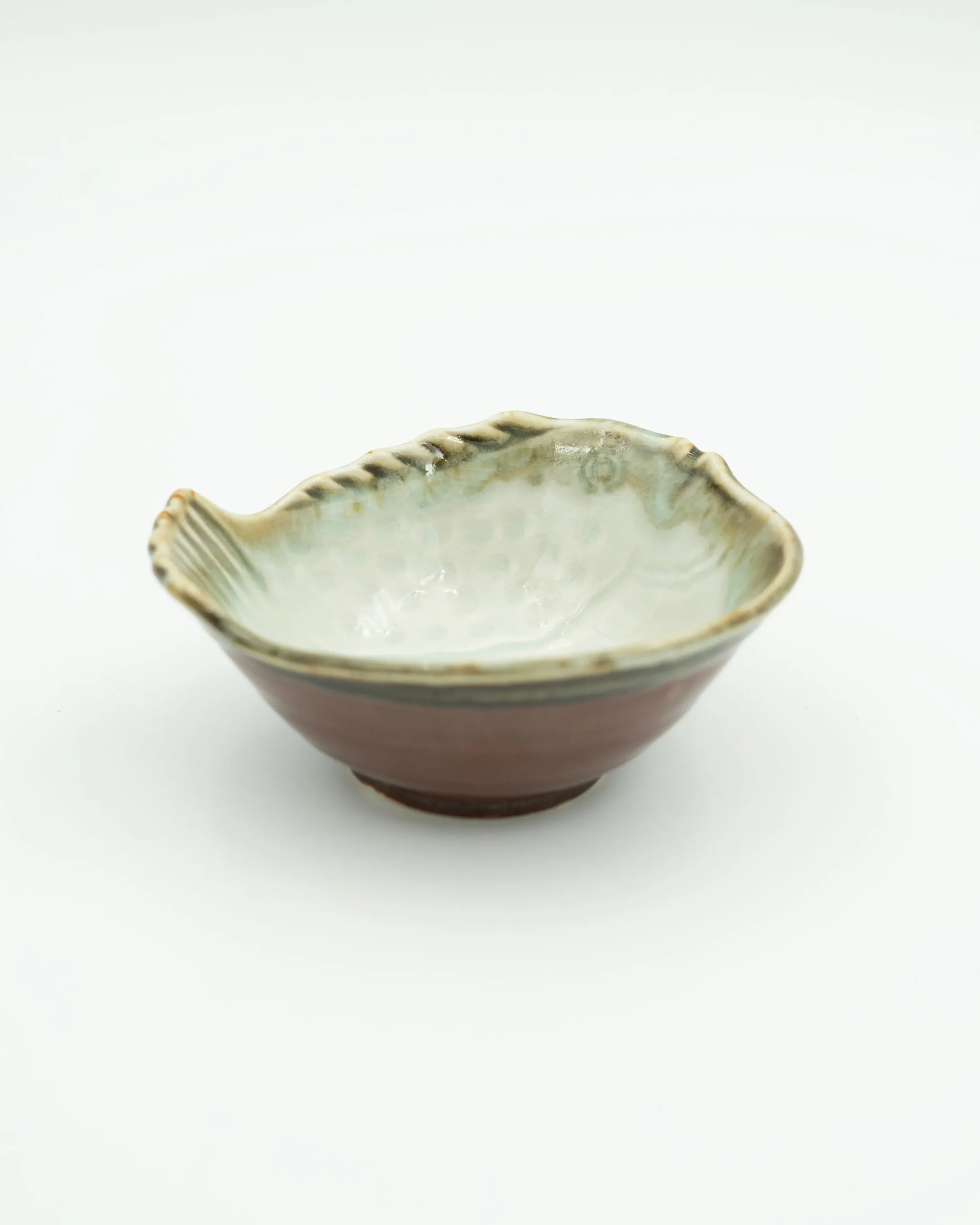 Mellem Skåle (matcha, Ris, Morgenmad)^SERAMIKKU Risskål i fiskeform