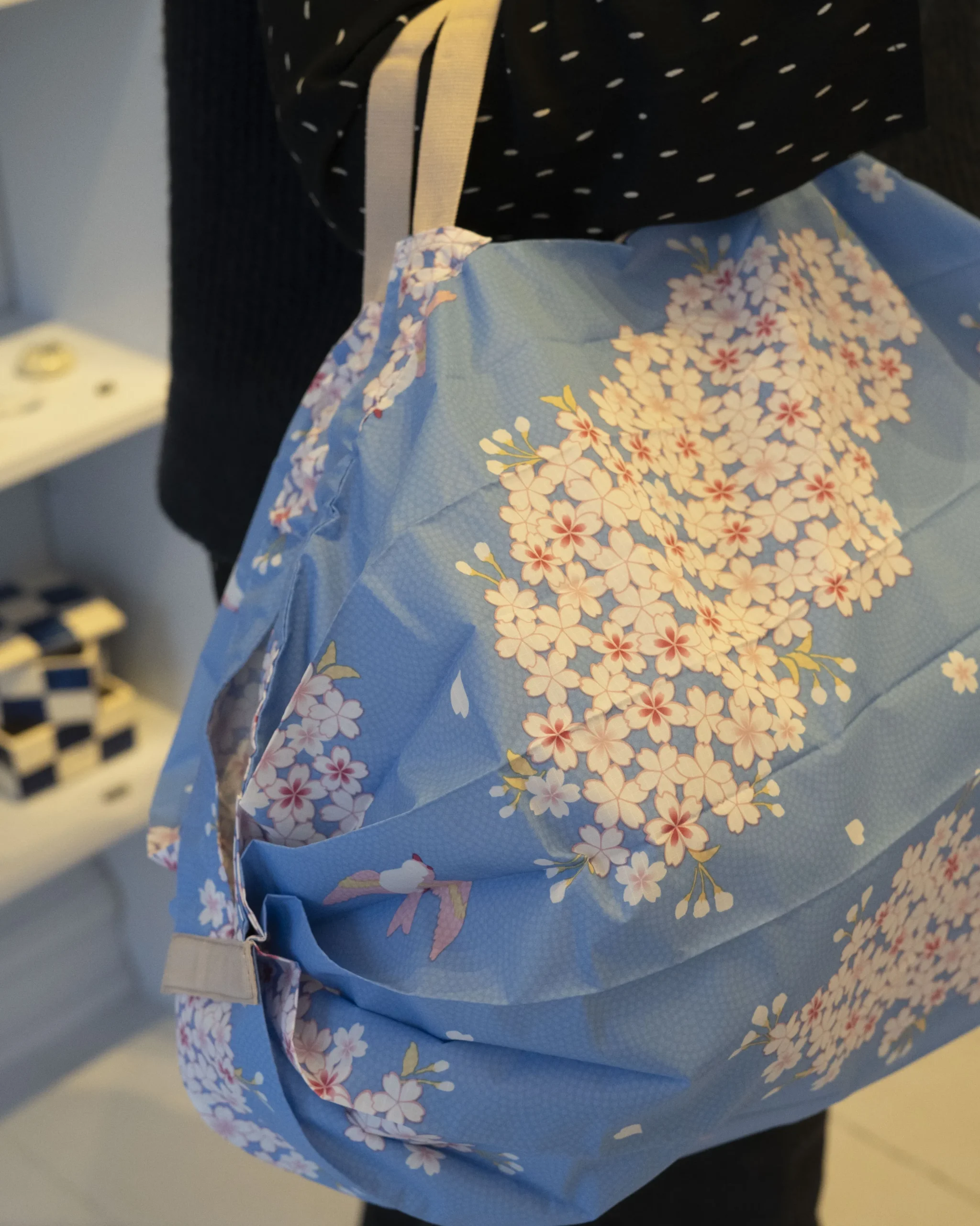 Shupatto - Foldbar Taske^SERAMIKKU Shupatto Compact Bag M (HANA NI TORI)
