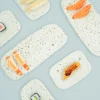 Serveringsfade- Og Skåle^SERAMIKKU Stor sushitallerken med stænk