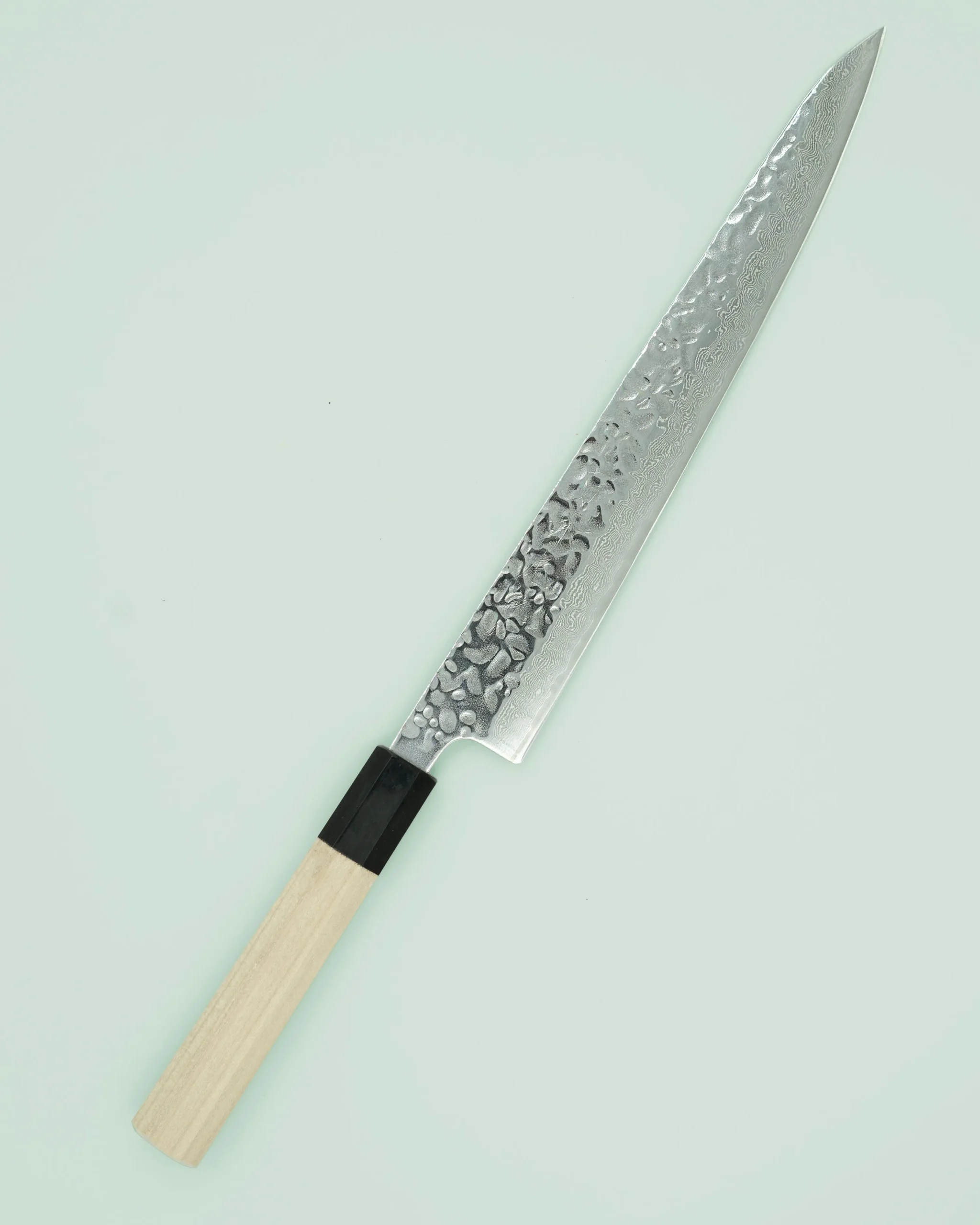 Bryllupsgave|Magnolia/bøffelhorn^SERAMIKKU Sujihiki kniv | 24 cm | Magnolia
