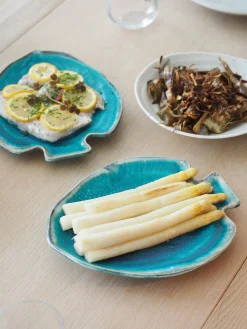 Bryllupsgave|Serveringsfade- Og Skåle^SERAMIKKU Turkis fiskefad